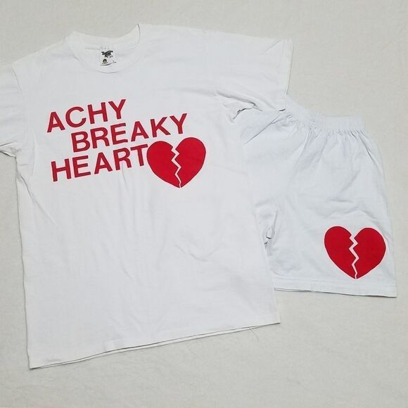 RARE Vintage 1992 Billy Ray Cyrus Achy Breaky Heart Tee High Rise Shorts Set - Picture 3 of 12